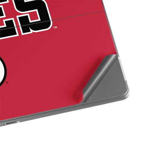 Utah Utes Text on Red Surface Pro 8 Skin